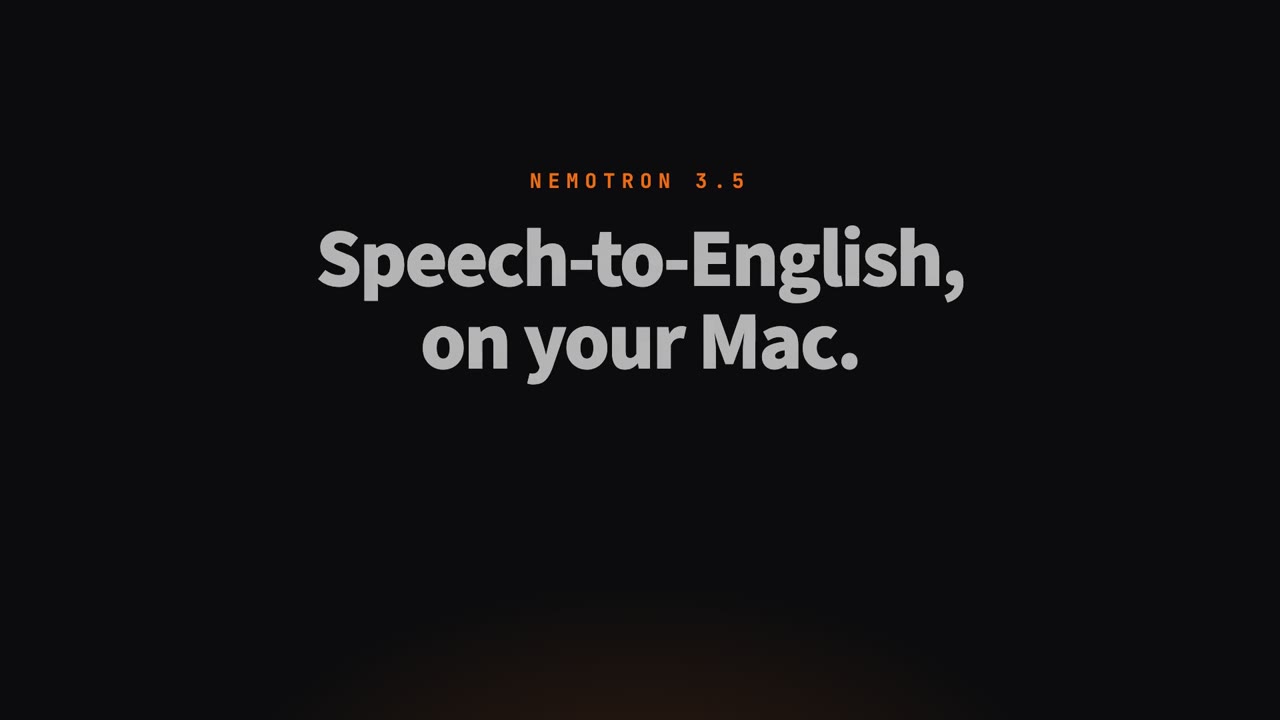 Nemotron 3.5 ASR project film preview